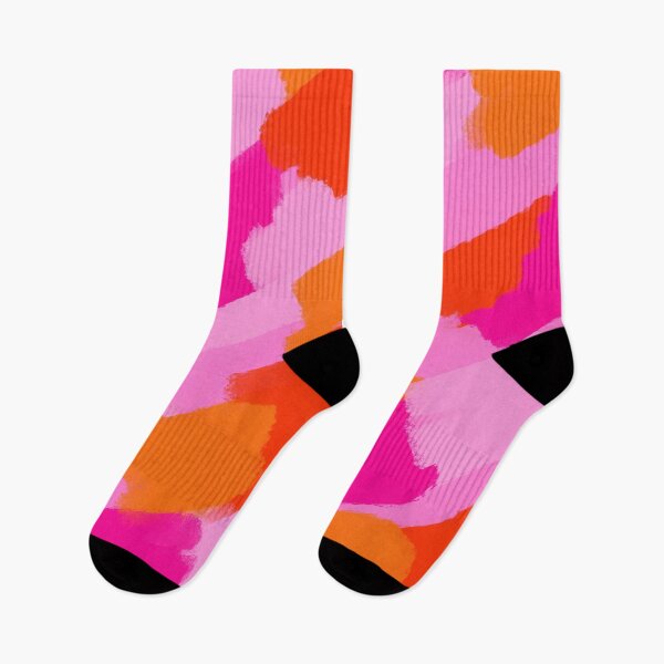 Item preview, Abstract Brush Strokes Paint Palette Pink and Orange designed and sold by OneThreeSix.