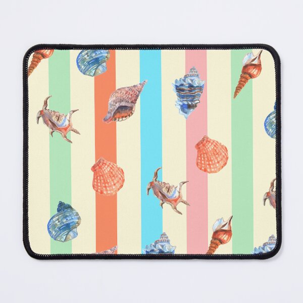 Item preview, Pastel Boho Seashells Stripes designed and sold by MaiZephyr.