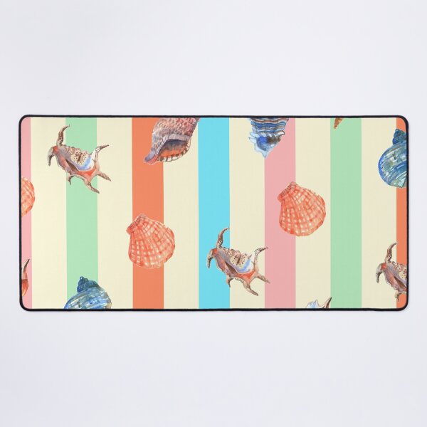 Item preview, Pastel Boho Seashells Stripes designed and sold by MaiZephyr.