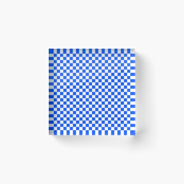 Item preview, Blue White Checker Checkered Pattern designed and sold by Bunmigraphics .