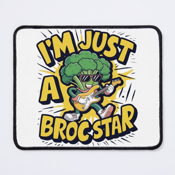 Item preview, I'm Just a Broc Star | Broccoli Design designed and sold by SuperAndSocial.