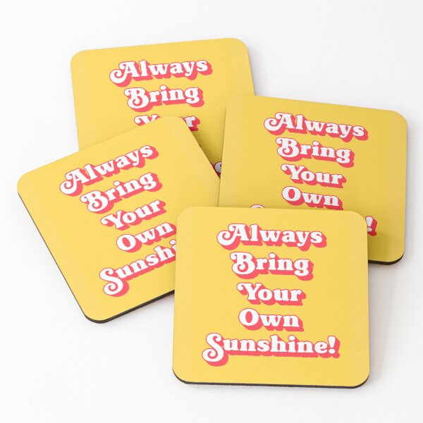 Item preview, Always bring your own sunshine quote (Yellow tone) designed and sold by Paigaam.
