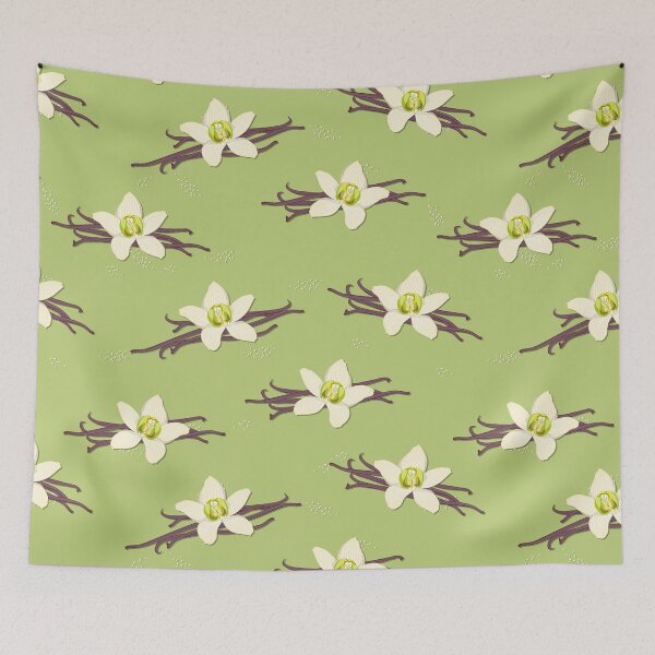 Item preview, Delicate flowers, Green background designed and sold by Alex  Blud.