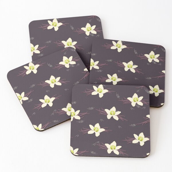 Item preview, Delicate flowers, Black background designed and sold by Alex  Blud.