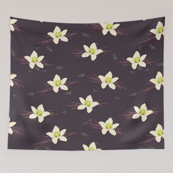 Item preview, Delicate flowers, Black background designed and sold by Alex  Blud.