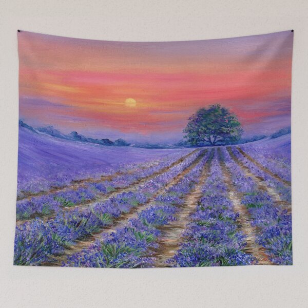 Item preview, Lavender Fields at Sunset designed and sold by Sonia Finch.