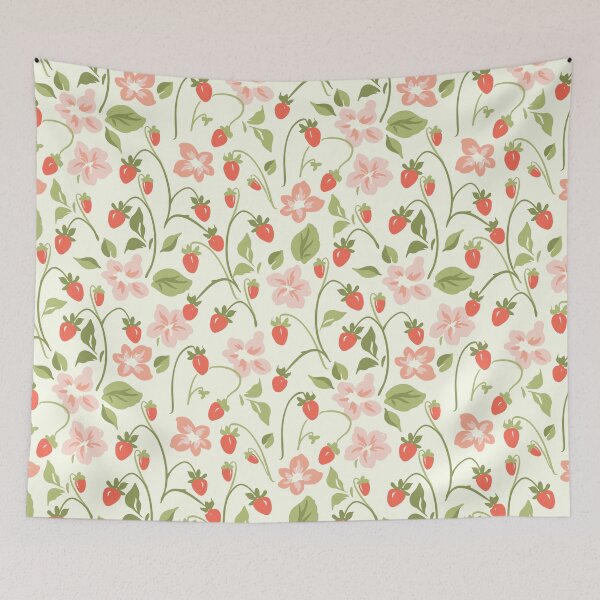 Aperçu de l'œuvre Jardin Floral De Fraises créée et vendue par PeachyLitchi.