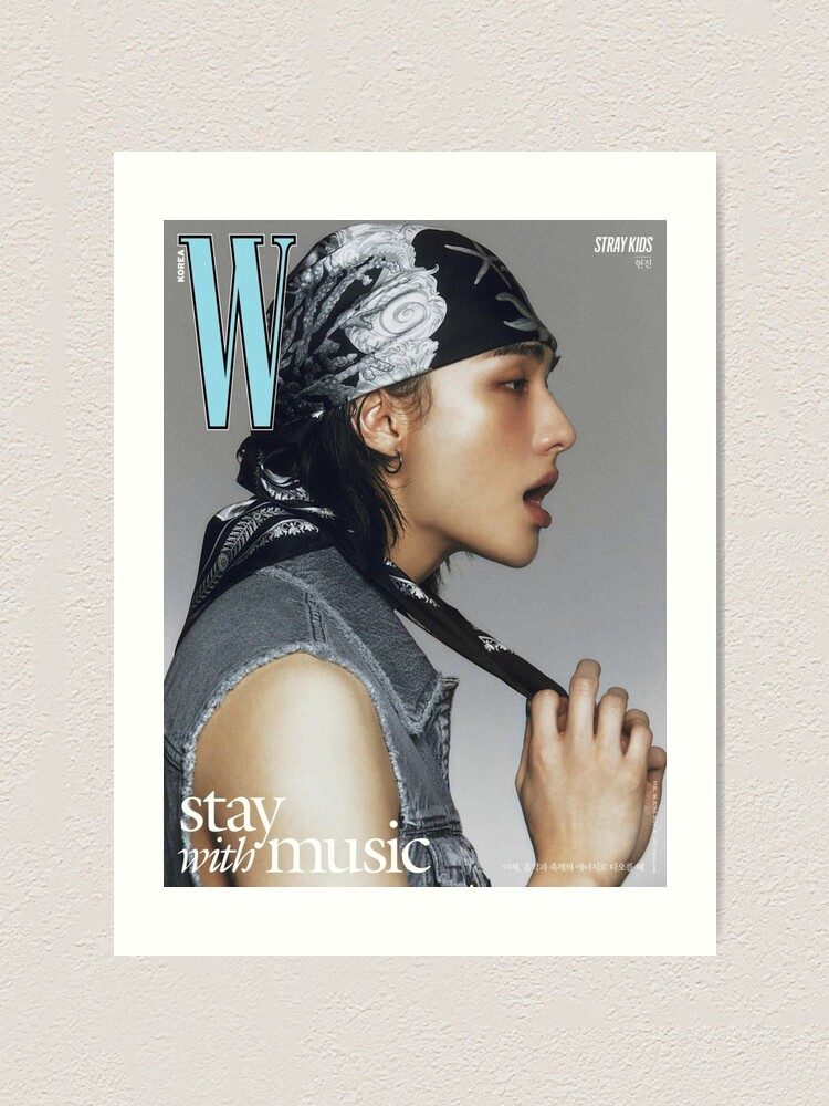 Hyunjin Stray Kids W Korea kpop skz ot8 stay with music