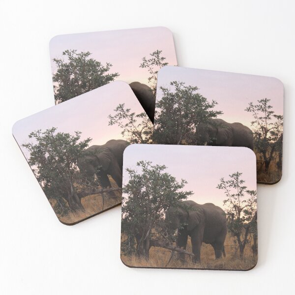 Item preview, South African Elephant at sunrise designed and sold by RbWillows.