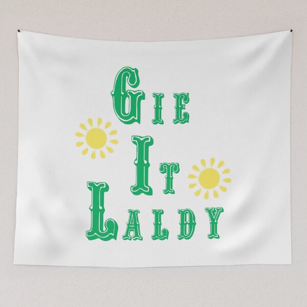 Item preview, Gie It Laldy Scottish Retro designed and sold by UniqueDesignHub.