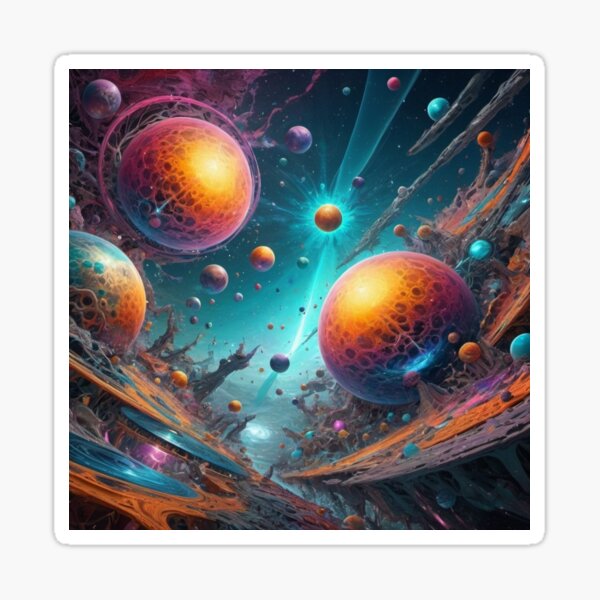 Neil Turok’s Multiverse - Other Dimensions Sticker