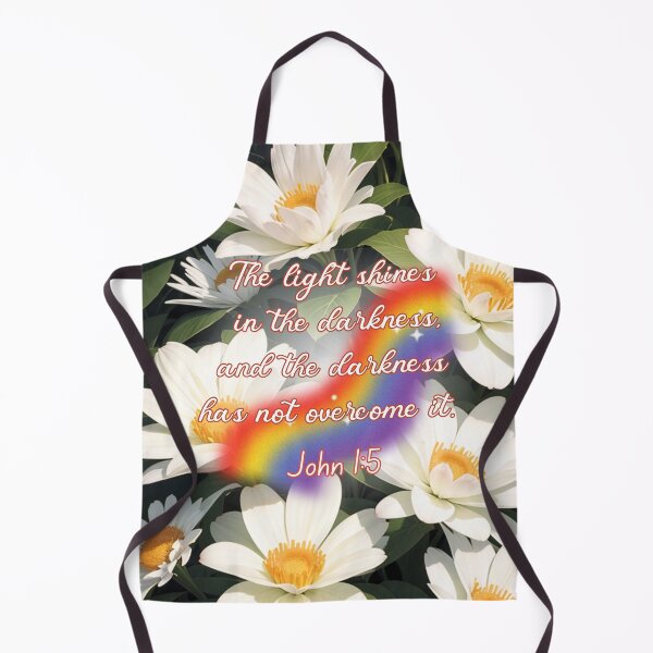 Item preview, The light shines in the darkness bible quote designed and sold by MoonCatLab.