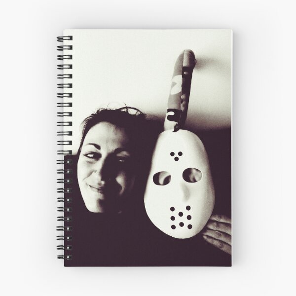 Item preview, Photograph portrait of woman with Freddy mask in black and white designed and sold by Carré Comme Orange.