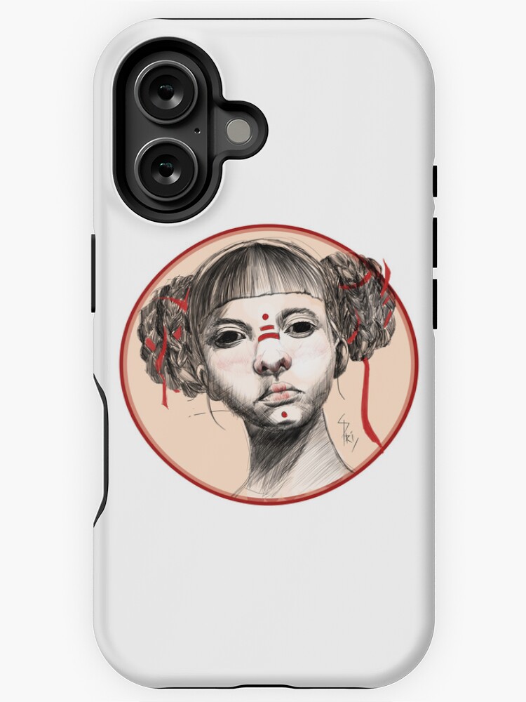 Aperçu 1 sur 4. Coque iPhone avec l'œuvre Portrait de femme  créée et vendue par Aldarane.