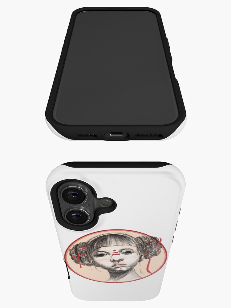 Aperçu 3 sur 4. Coque iPhone avec l'œuvre Portrait de femme  créée et vendue par Aldarane.