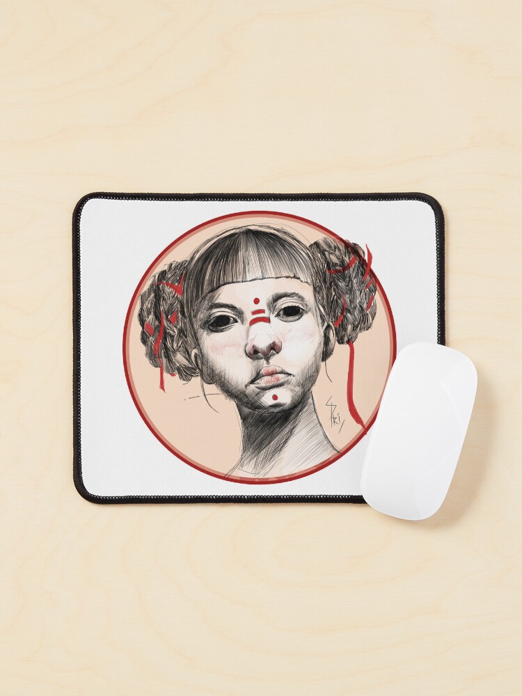 Aperçu 1 sur 5. Tapis de souris avec l'œuvre Portrait de femme créée et vendue par Aldarane.