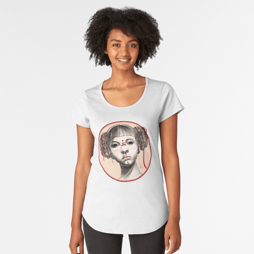 Aperçu de l'œuvre T-shirt premium échancré créée et vendue par Aldarane.