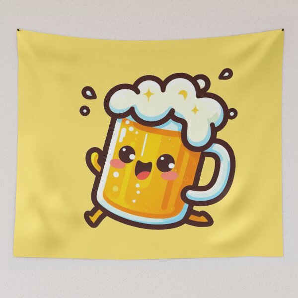 Item preview, Running Beer - Kawaii designed and sold by Shtex.