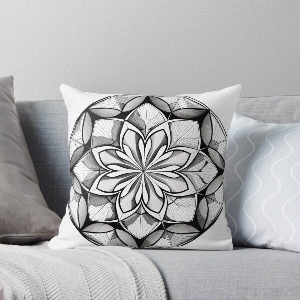 Item preview, Mandala Monochrome Cosmos designed and sold by GalacticVoyager.