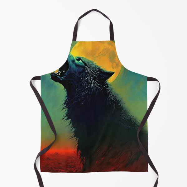 Item preview, wolf howling at the moon designed and sold by GIFT4S.