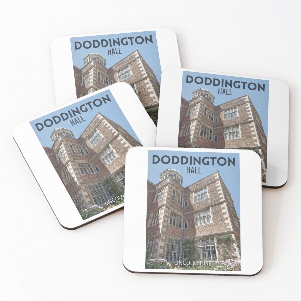 Artikelvorschau, Retro-Reiseposter – Doddington Hall, Lincolnshire, England, Großbritannien. entworfen und verkauft von Paul Rowland.