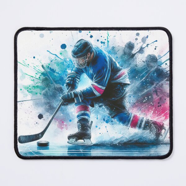 Item preview, Hockey sobre hielo en acuarela designed and sold by paulrommer.