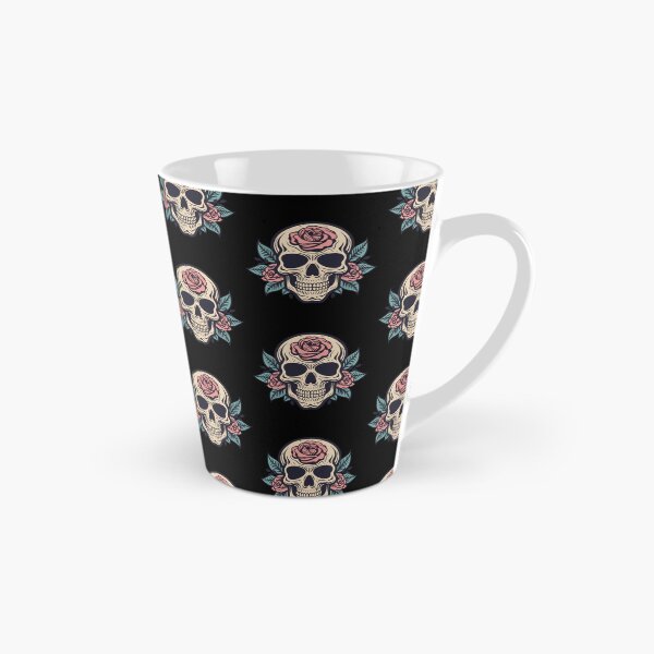 Item preview, Floral skull with roses designed and sold by MonochromeEcho.