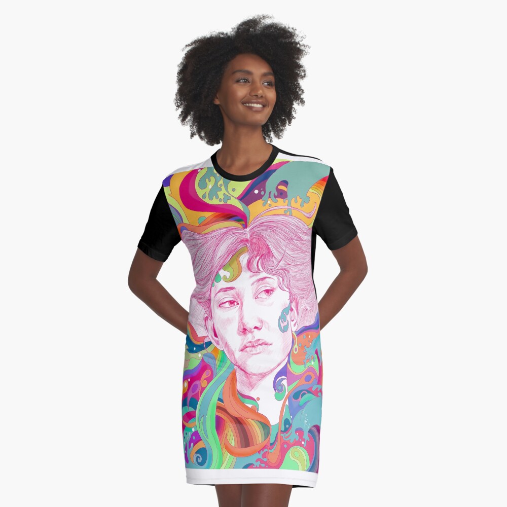 Aperçu de l'œuvre Robe t-shirt créée et vendue par Aldarane.