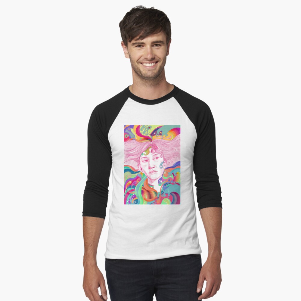 Aperçu de l'œuvre T-shirt baseball manches ¾ créée et vendue par Aldarane.