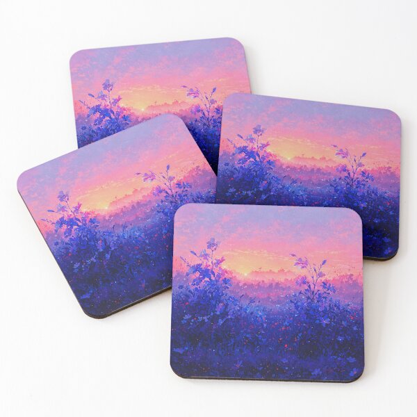 Item preview, Beautiful flowers in field at sunset designed and sold by Serene Scapez.