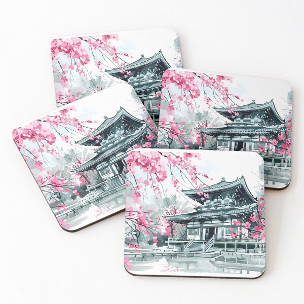 Artikelvorschau, Tempel und Sakura entworfen und verkauft von sakurashorty.
