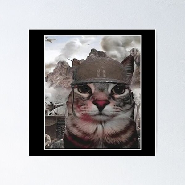 Item preview, Thousand Yard Stare Cat designed and sold by leowari.