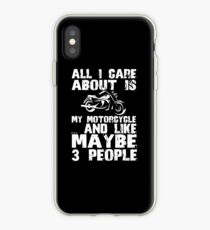 Vinilo o funda para iPhone todo lo que me importa es mi moto camisetas
