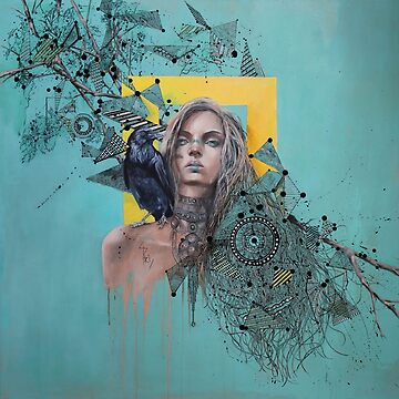 Aperçu de l'œuvre La femme au corbeau de Priscilla Seiller
