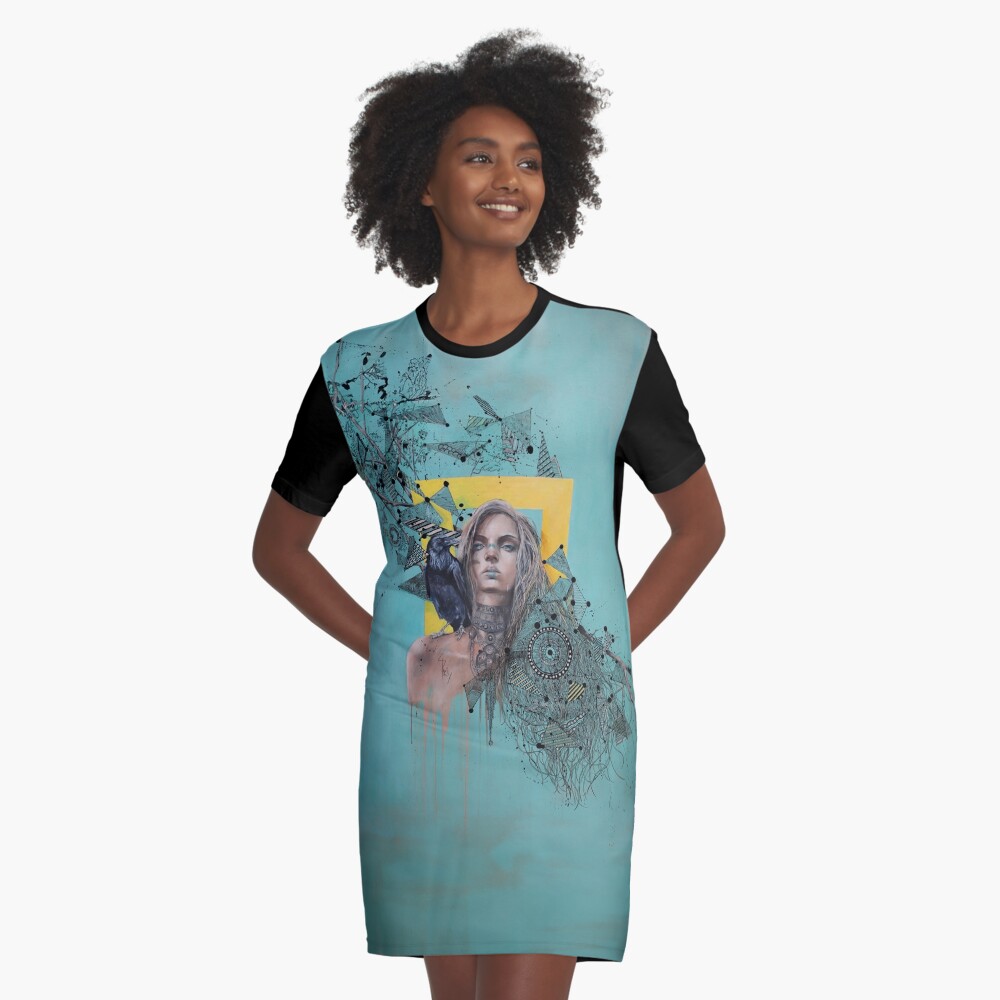 Aperçu de l'œuvre Robe t-shirt créée et vendue par Aldarane.