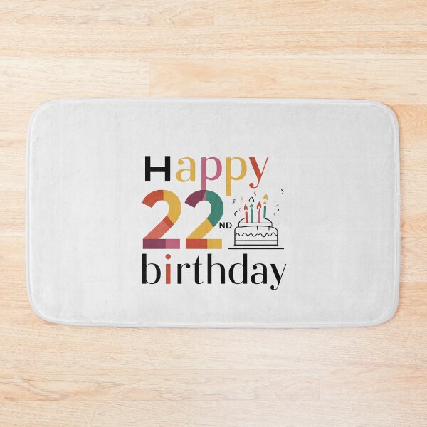 Item preview, Happy 22nd Birthday - Minimalist Celebration designed and sold by Itsheartshop.