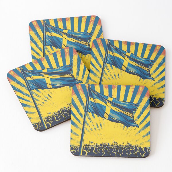 Item preview, Swedish Flag Waving at Public Gathering designed and sold by palmyst.