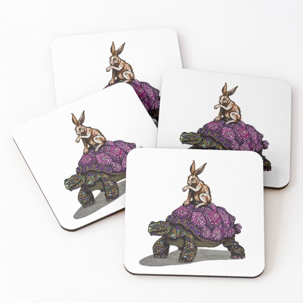 Item preview, Wild hare and tortoise designed and sold by Every-wen.