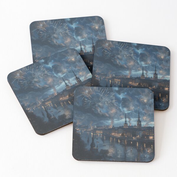 Item preview, Fireworks Over Stockholm on National Day designed and sold by palmyst.