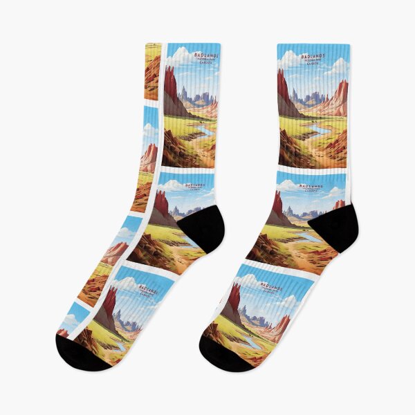 Item preview, Badlands National Park Rugged Terrain designed and sold by NeuralVibe.