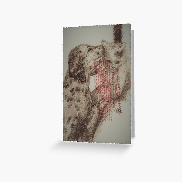 Jail Stamped Greeting Card