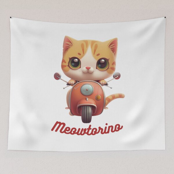 Item preview, Meowtorino (Cat lovers in Italy) designed and sold by LittleDreamsCo.