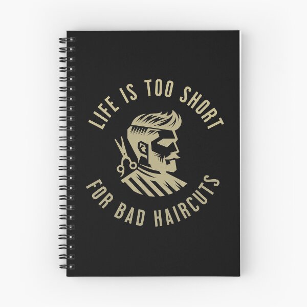 Item preview, Life Is Too Short for Bad Haircuts Barber Quote designed and sold by DomTeesHaven.