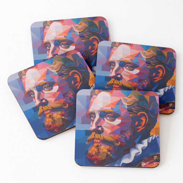 Item preview, Abstract Geometric Portrait of Swedish Icon designed and sold by palmyst.