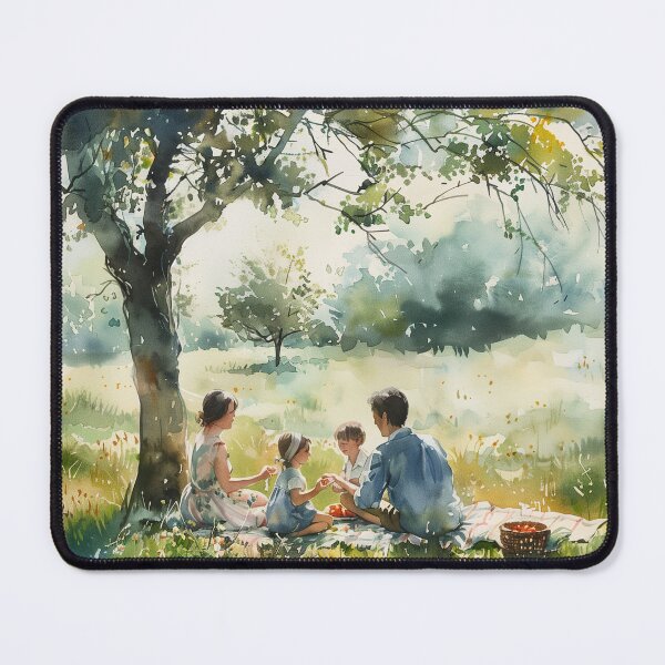 Item preview, Family Picnic Beneath Summer Tree designed and sold by palmyst.