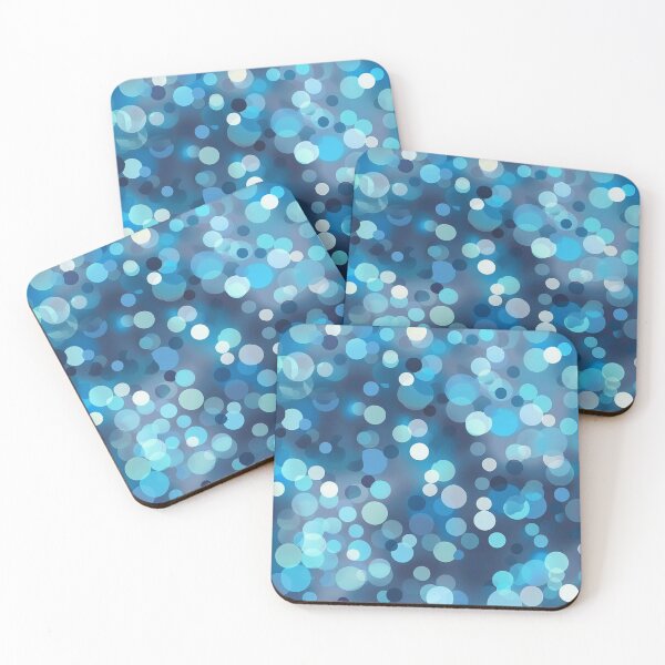 Item preview, Abstract Blue Bokeh Lights designed and sold by palmyst.