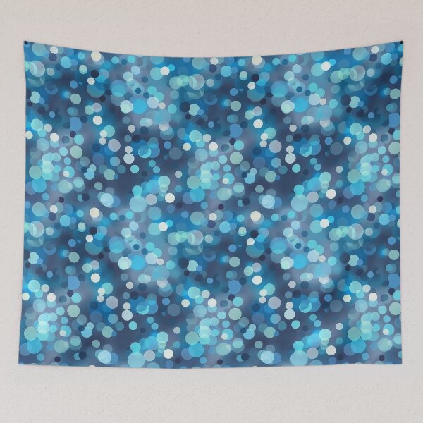 Item preview, Abstract Blue Bokeh Lights designed and sold by palmyst.
