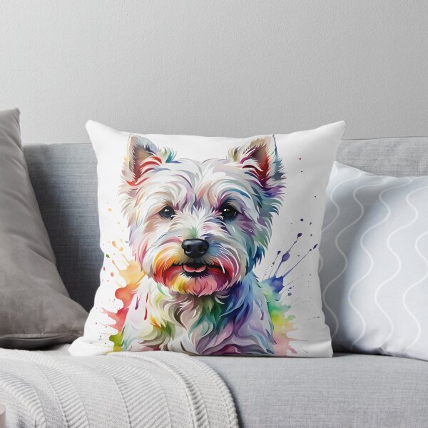 Item preview,  Westie rainbow gift for dog lover, West Highland White Terrier designed and sold by HappyVibesAlert.