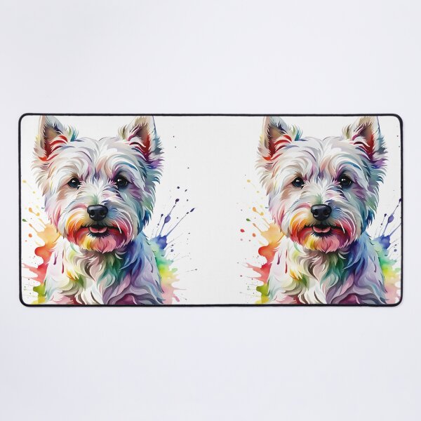 Artikelvorschau, Westie Regenbogen Geschenk für Hundeliebhaber, West Highland White Terrier entworfen und verkauft von HappyVibesAlert.