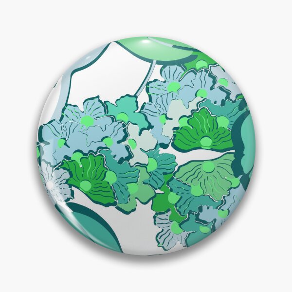 Item preview, Abstract flowers, Turquoise on a white background designed and sold by Alex  Blud.